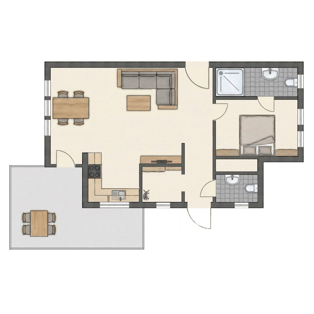 Grundriss der ferienwohnung Wilzenberg in Schmallenberg Grafschaft